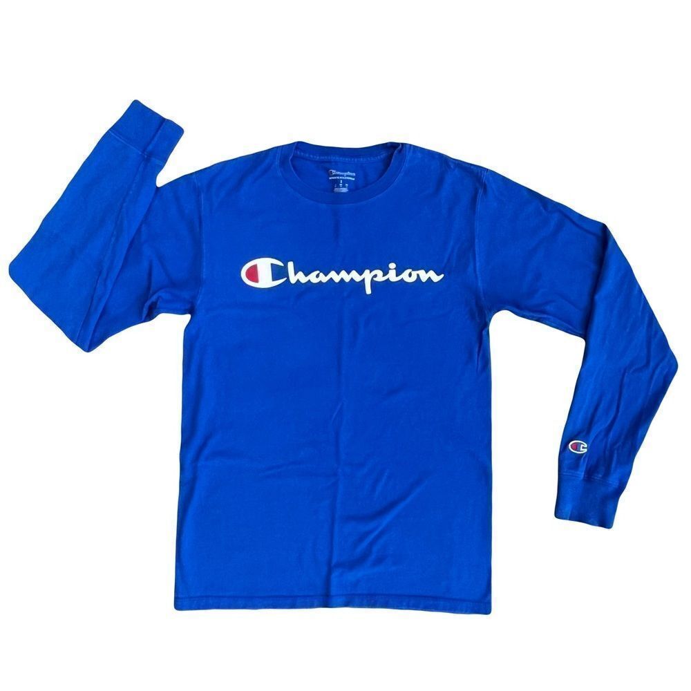 Champion Blue Long Sleeve Small